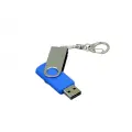 Флешка для нанесения Квебек (128 Гб / GB USB 2.0 Синий/Blue 030)