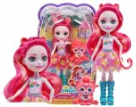Кукла Enchantimals Mattel - Texie Tiger Кукла розового тигра с фигуркой животного Сэйбер - Энчантималс HXB97