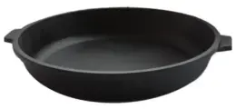 Сковорода Камская Посуда, с двумя ушками, 32 см, черный цвет