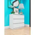 Комод 3 ящика белый