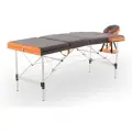 Массажный складной стол Med-Mos JFAL01A трехсекционный, коричневый/оранжевый