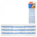 Насадка МОП для швабры OfficeClean Professional с карманами, 40х10см, микрофибра\абразив, бело-синяя (303082)