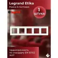 Рамка пятипостовая белая, Legrand Etika