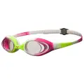 Очки для плавания arena Spider Jr 92338, lime fuchsia/white/clear 