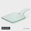 Блюдо сервировочное Magistro стеклянное Авис 27х15х3,5 см (1527-1E94-96-001)