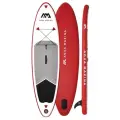 Сапборд надувной без весла двухслойная Aqua Marina Nuts 10'6 суперпрочная для прокатов красная и белая с плавником макс 140 кг (AM-20NU)