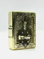 Зажигалка zorro бензиновая 912 латунь с гравировкой Король и Шут