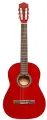 STAGG SCL50-RED - классическая гитара, размер 4/4, верхняя дека, задняя дека и обечайка: липа, гриф: клён, с анкерным стержнем, накладка: пау ферро, цвет красный