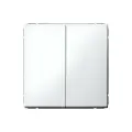 Переключатель двухклавишный (проходной) Systeme Electric (Schneider Electric) Art Gallery цвет Белый GAL000165