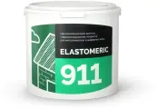 Гидроизоляционная мастика 3кг Elastomeric 911 - гидроизоляция для кровли и окраски металлических крыш. Жидкая резина для кровли - водонепроницаемый герметик для ремонта крыши, подарок ELASTOMERIC CHIPS 7x7см, RAL 6002 зеленая листва