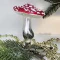 Irena-Co елочная игрушка, стекло Мухомор (8х5,5х5см)