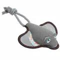 Игрушка для собак мягкая Скат с веревкой, 25/42см, бренд Triol