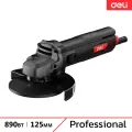 Профессиональная угловая шлифмашина болгарка DELI DE-JM125-4E 890 Вт, диск 125 мм, 12000 об/мин, Ultra Motor 134522