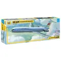 Сборная модель ZVEZDA Советский пассажирский авиалайнер Ил-62М (7013) 1:144 разноцветный