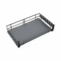 Выдвижная корзина AKS 600, DARK LINE, черная, металл, с поддоном