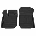 Коврик салонный резиновый (черный) для Renault Logan (18-Н. В.) (передний ряд сидений) (Борт 4см)