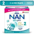 Смесь NAN (Nestlé) 2 Optipro, с 6 месяцев, 1050 г, 500 мл