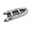 Лодка надувная ПВХ под мотор ROGER Zefir 3500 LT, лодка роджер НДНД малый киль (белый-графитовый комбинированный)