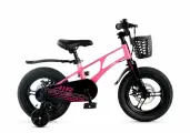 Велосипед детский Maxiscoo Air Pro 14 (2025), рама магниевый сплав, цвет Розовый Сапфир