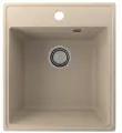 Мойка кухонная Ulgran Quartz Forte 425-03 прямоугольная, 43x48, кварцевая, бежевая, матовая, российская