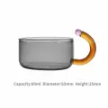 Термостойкий стеклянный чайник Lazzy House 300-400 мл, Gray Cup 80ml