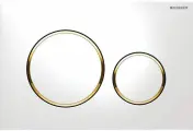 Смывная клавиша Geberit Sigma 20 115.882. KK.1 Позолоченный, белый