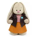 Мягкая игрушка BUDI BASA Зайка Ми, в косухе из эко-замши, 25 см