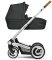 Коляска 2в1 Mutsy Icon Vision Urban Grey, шасси Grip Cognac Frame Standart в комплекте сумка, зонт, подстаканник