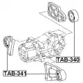 Подушка заднего дифференциала FEBEST TAB-340 для автомобилей Toyota.