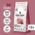 Сухой натуральный полнорационный корм BOWL WOW с индейкой и свеклой для стерилизованных кошек 1,5 кг.
