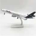 Модель самолета Fedex MD-11, 20см, металл, на подставке белый