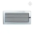 Вентиляционная решетка для камина Kratki (Польша) Полированный хром 17х37 с жалюзи