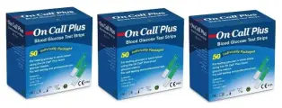 Тест-полоски Он Колл Плюс (On Call Plus) №50 - 3 упаковки для глюкометра Он Колл Плюс