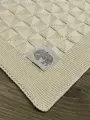 Плед детский, покрывало, хлопок 100%, WARM WHIFF, молочный, плед для малыша 90х110, плед для новорожденных