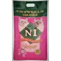 Наполнитель №1 Crystals For Girls для кошек силикагелевый розовые кристаллы 12,5 л (5,22 кг)