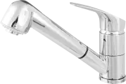 Смеситель для кухни Delinia Joel с выдвижным изливом 18.2 см цвет хром