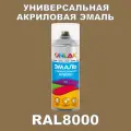 Высокоглянцевая акриловая эмаль ONLAK, в баллончике, быстросохнущая, глянцевая, для металла, дерева, бетона, кирпича, спрей 520 мл, RAL8000