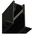 Магнитный трек встраиваемый под шпаклевку MAGNETIC S20 NEW 48V 4TRA BLACK 2000x70x52,2mm