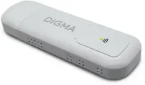 Digma Сетевое оборудование Dongle WiFi DW1960WH Модем 3G 4G USB Wi-Fi Firewall +Router внешний белый