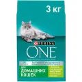 Purina ONE Сухой корм для домашних кошек с индейкой и злаками 1235323012483293125626221235323012562622 3.000 кг 37492 (2 шт)