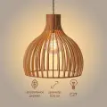 Люстра подвесная потолочная из дерева, Brillight, лиственница
