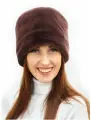 Шапка МОРОЗКО Шапка-кубанка от бренда Шубы из экомеха Морозко для женщин, размер 60-62, Шоколадный