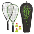 Набор для кроссминтона, Schildkröt Speedbadminton Set ,2 ракетки. 3 волана