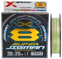 Плетеный шнур YGK X-BRAID SUPER JIGMAN PE X8 200m #1 (20lb/9.9кг/0.165mm)
