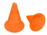 Конусы для разметки 30см с отверстиями (2шт) для футбола, роликов и эстафет GC sport, оранжевые