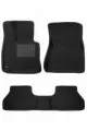 Коврики текстильные 3D Euromat для BMW X5 F15 (2013-2018) / X6 F16 (2014-2020) (Евромат 3Д для БМВ Х5 Ф15 / Х6 Ф16), с полиуретановым подпятником, черные