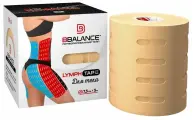 Перфорированный тейп для тела BB LYMPH TAPE™ 7,5 см × 5 м бежевый (BBALANCE- Южная Корея)