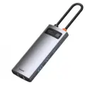 USB-хаб Baseus Metal Gleam Series 6-in-1 Multifunctional Type-C HUB Docking Station Gray (CAHUB-CW0G)
