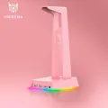 Подставка для наушников розовая ONIKUMA ST-02 Oni Pink c RGB подсветкой