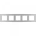 8 шт. Legrand INSPIRIA Алюминий Рамка - 5 постов, 673972
